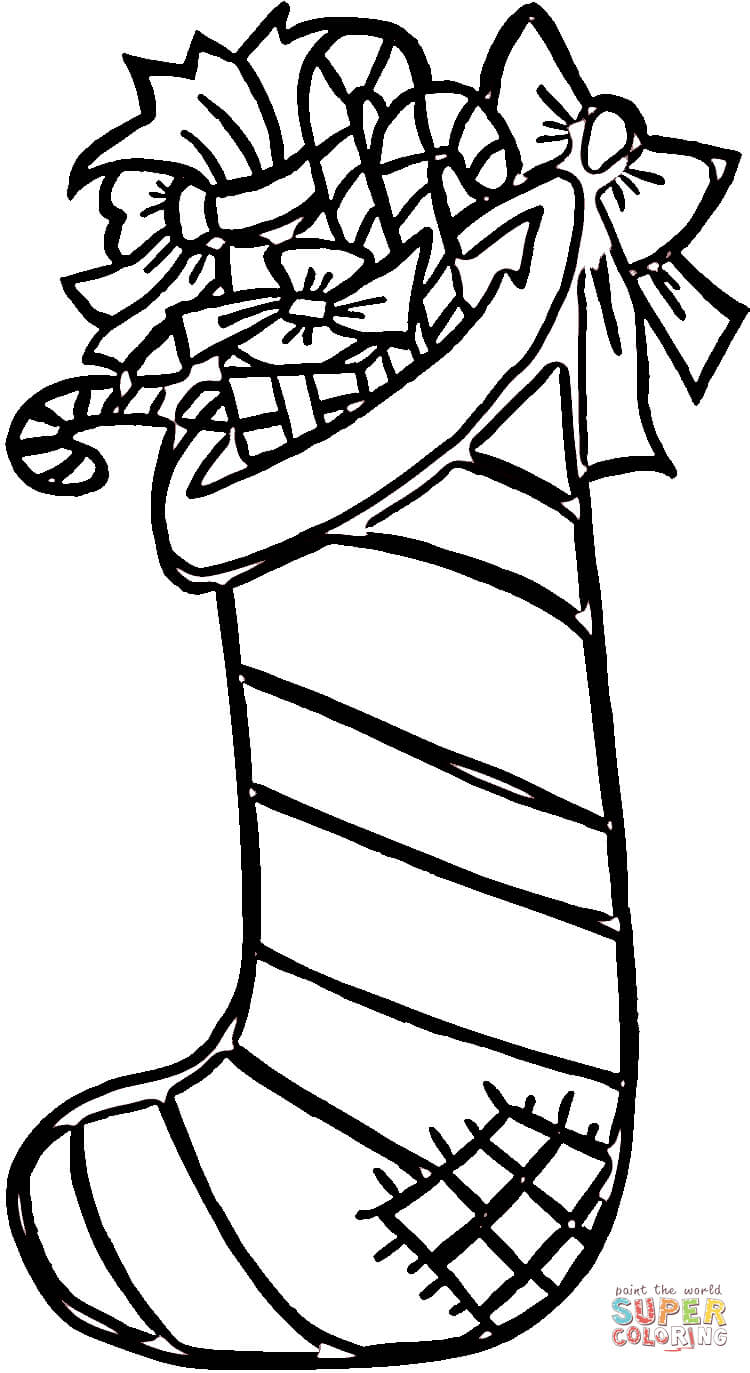750x1373 Christmas Stockings Coloring Page Free Printable Coloring Pages