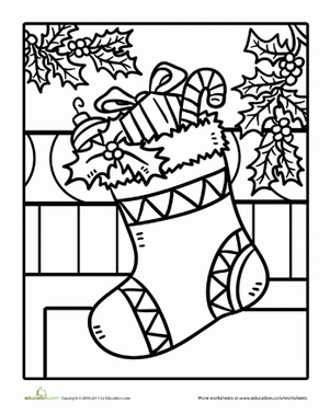 301x378 Printable Christmas Stocking Worksheet