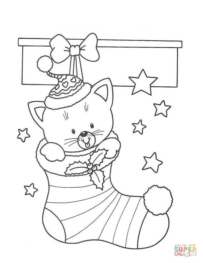 697x902 Christmas Stocking Coloring Pages Free Printable Christmas