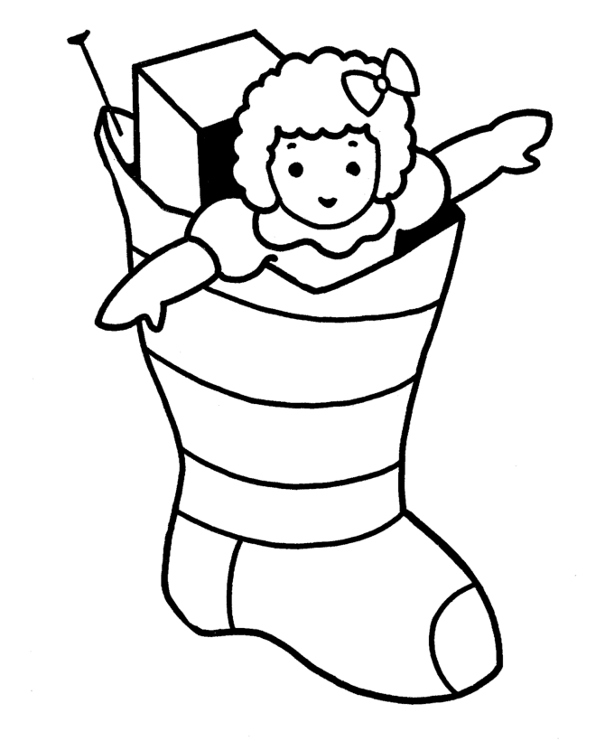 670x820 Christmas Stocking Coloring Pages Wallpapers9