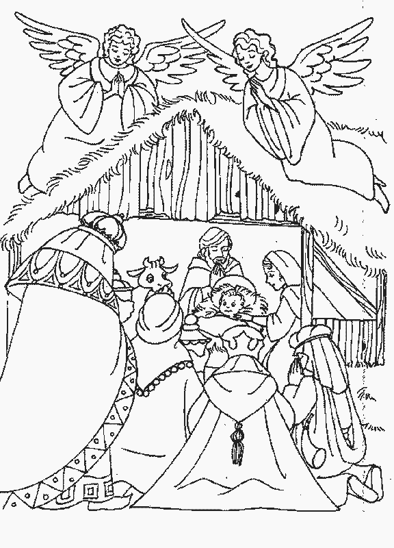 576x800 Kids N 31 Coloring Pages Of Bible Christmas Story