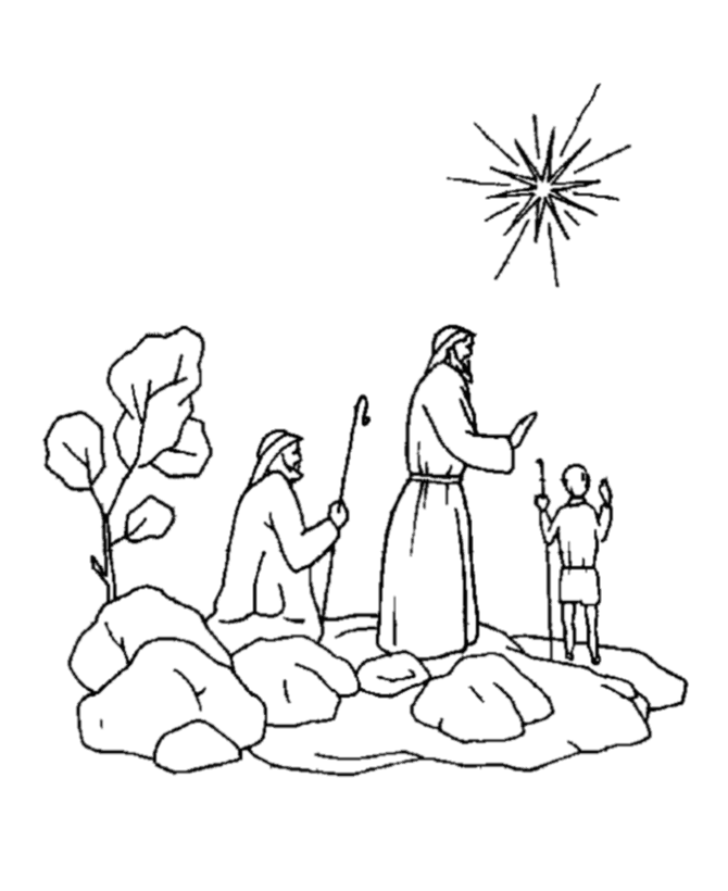 670x820 Shepherd's Christmas Story Printable Coloring Pages