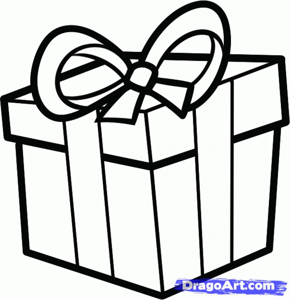 989x1024 Christmas Present Drawing Designcorner