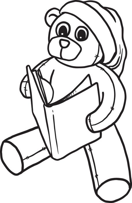 457x700 Free Printable Christmas Teddy Bear Coloring Page For Kids