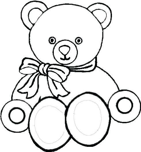 490x528 Teddy Bear Coloring Page 74 Together With Teddy Bear Coloring Page