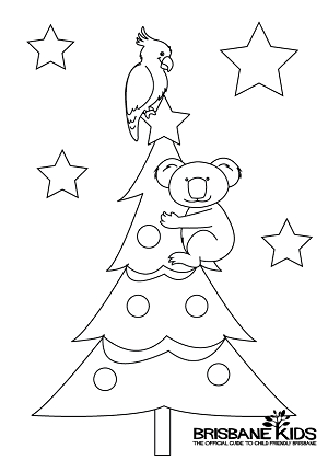 300x420 Christmas Colouring Sheets Themed With Australian Animals Xmas