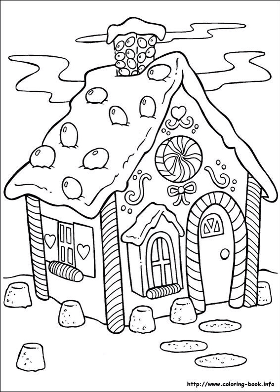 567x794 Casinha De Doces Outline Drawings Craft