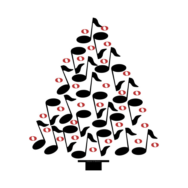 630x630 Black Musical Christmas Tree