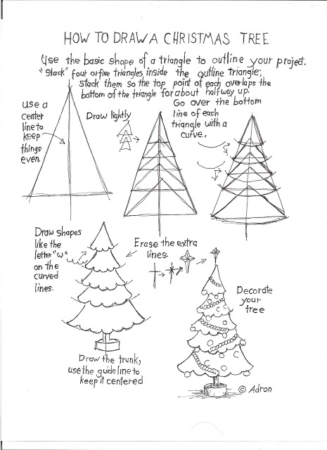 465x640 Christmas Tree How To Draw Worksheets For The Young Artist How