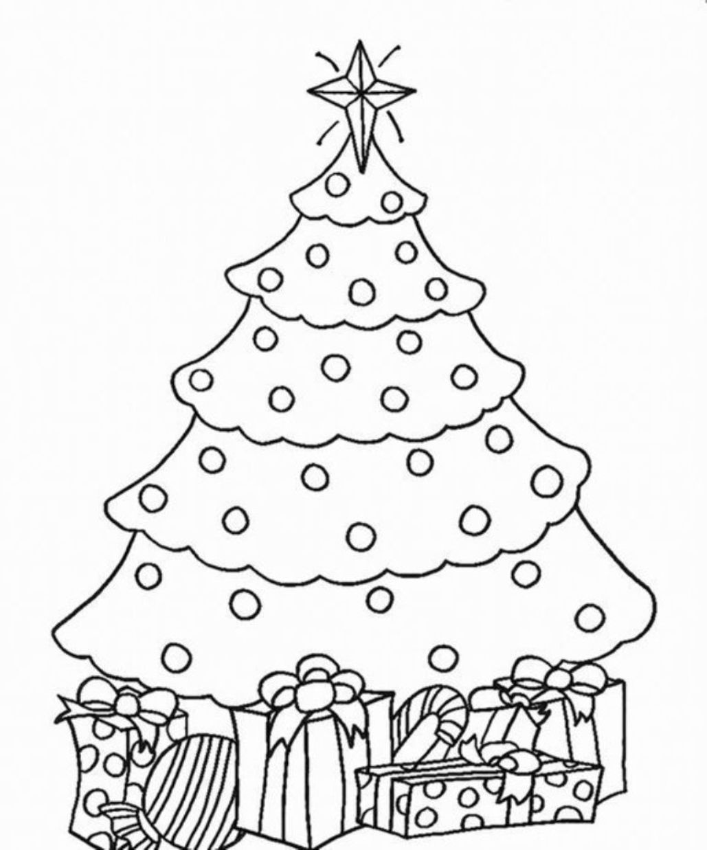 1029x1237 Coloring Pages Endearing Christmas Tree Coloring Pages Raising