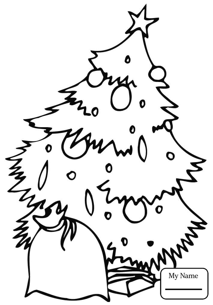 708x1012 Holidays Decorated Christmas Tree Coloring Pages For Kids