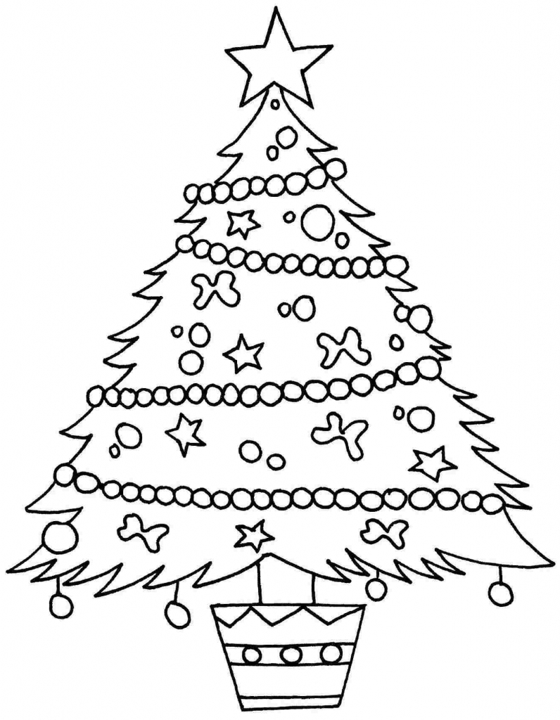 796x1024 2017 Christmas Tree Drawing