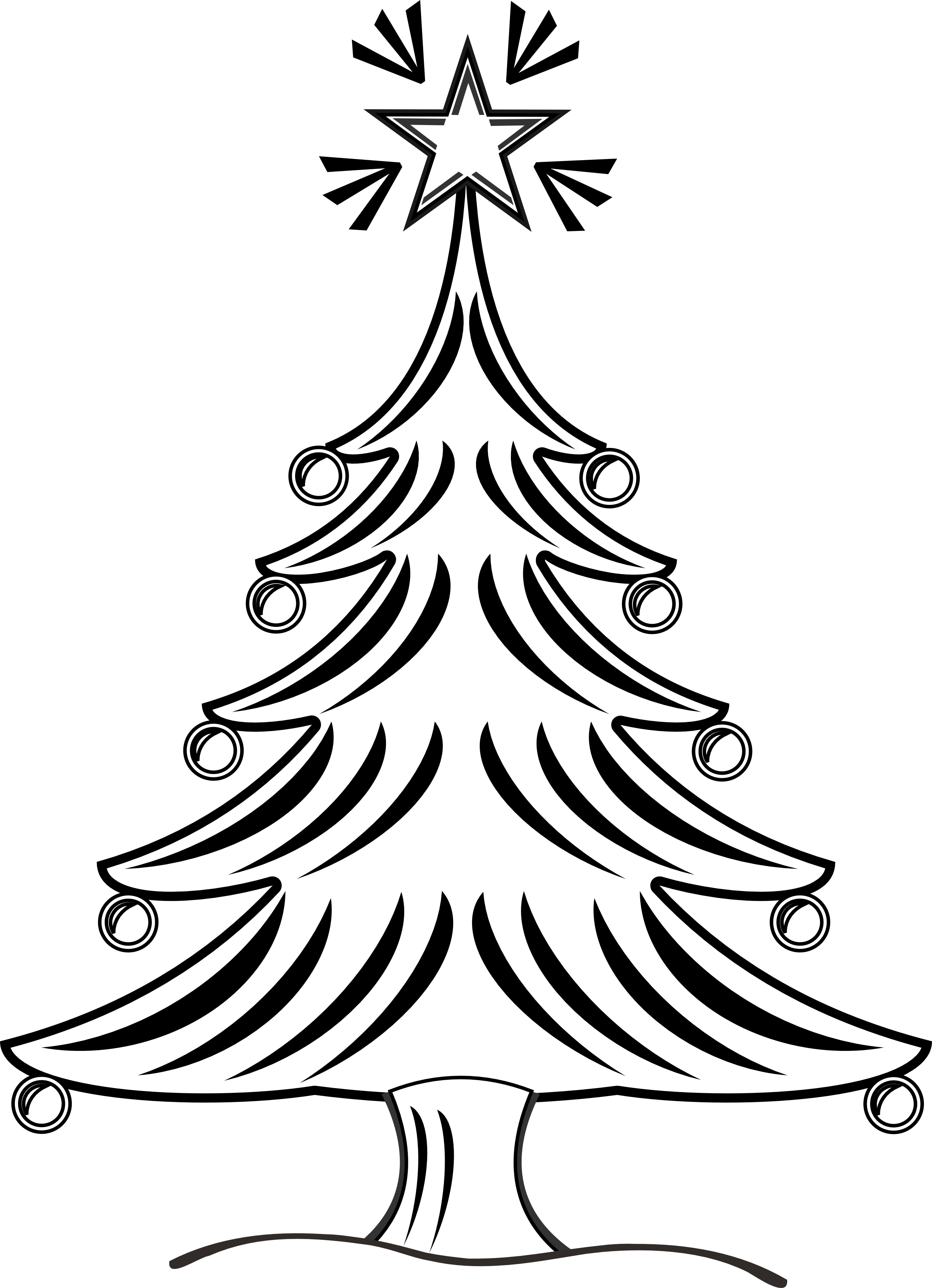 2555x3531 Christmas Tree Drawing Ideas For Kids