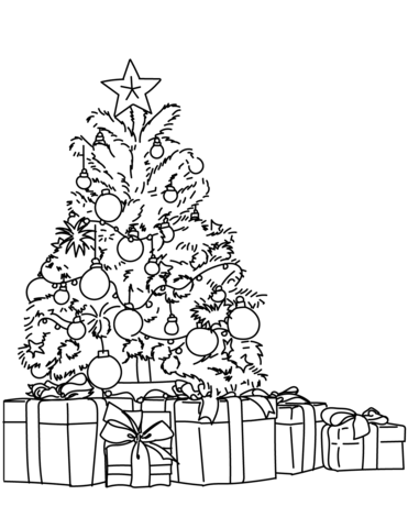 371x480 Christmas Tree Coloring Pages Free Coloring Pages