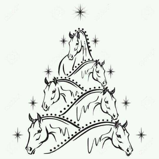 540x540 Horse Christmas Tree Horse Pictures Christmas Tree