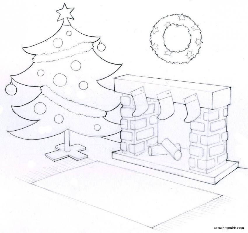 Christmas Tree Drawing Step By Step