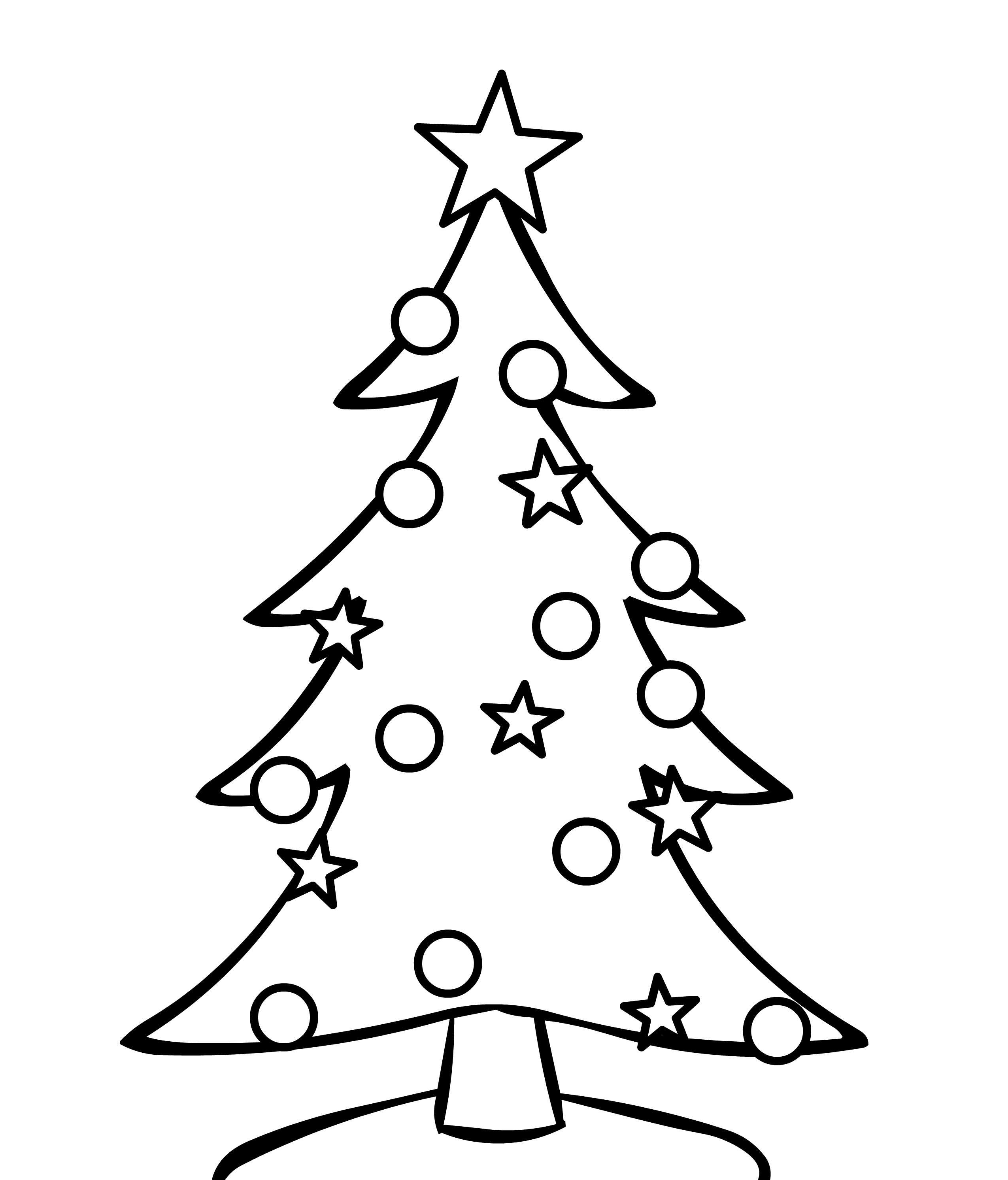 2550x2986 Easy Online Coloring Pages For Toddlers Copy Christmas Tree