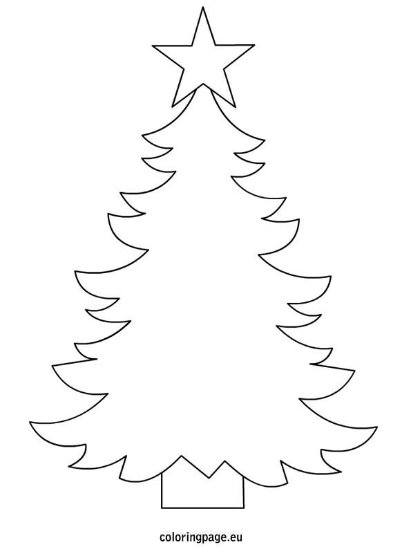 Christmas Tree Drawing Template at GetDrawings | Free download