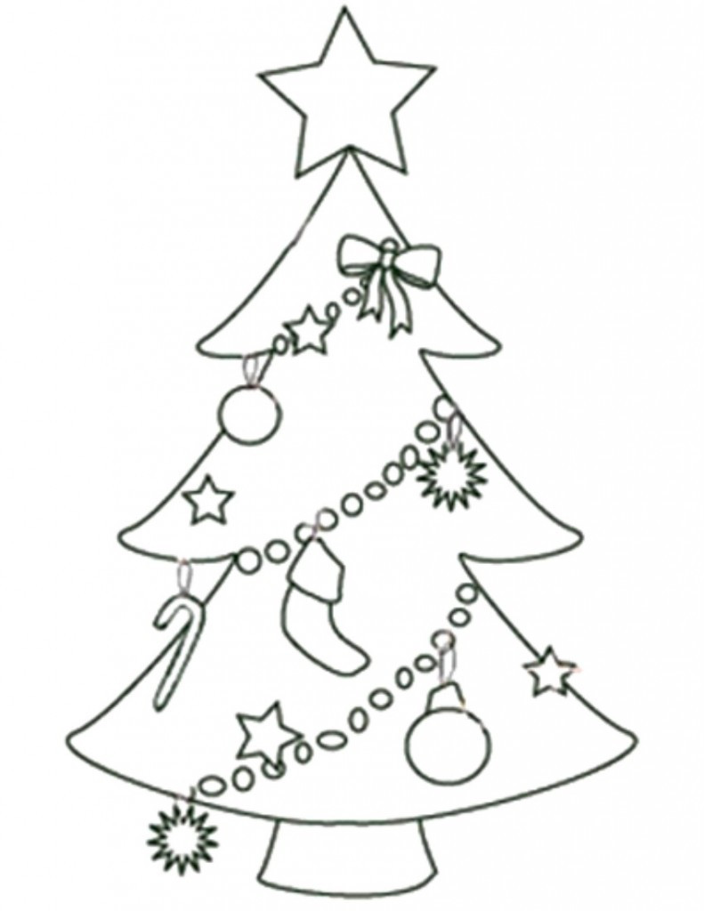 791x1024 Best Christmas Tree Outline