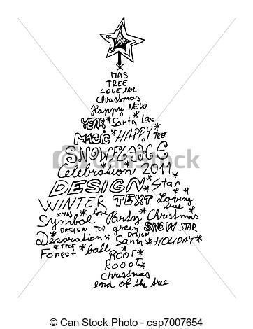 362x470 Drawn Tree Christmas