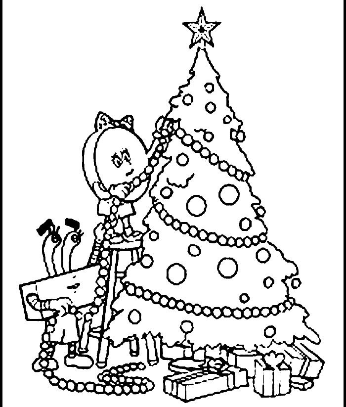 700x823 Christmas Tree Drawing