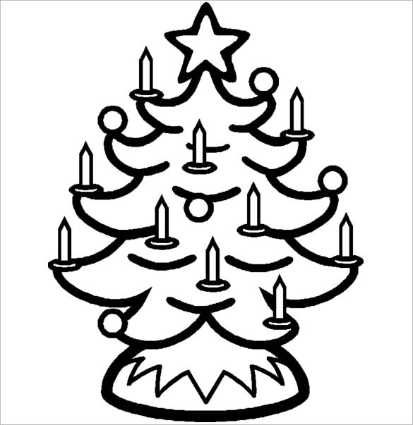585x603 Christmas Tree Templates