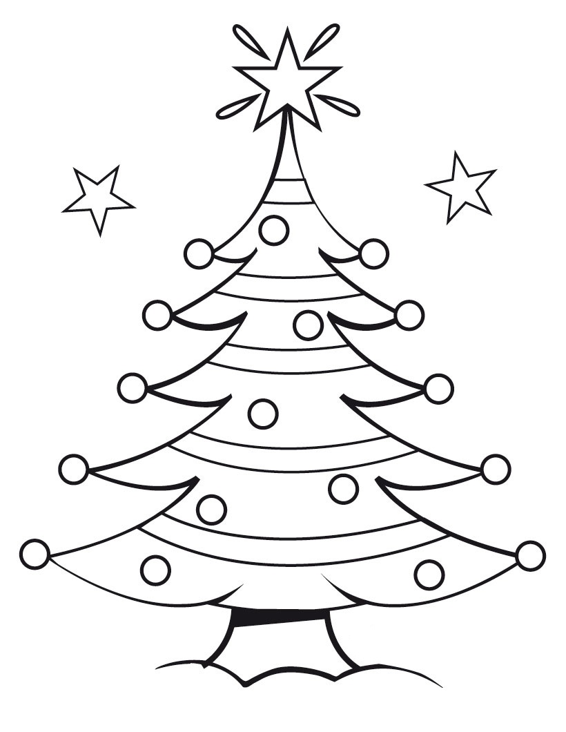 820x1060 Christmas Tree Coloring Page The Sun Flower Pages