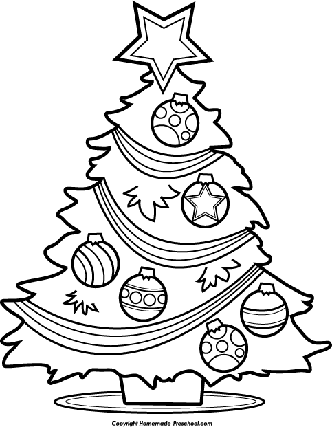 483x621 Free Christmas Tree Clipart