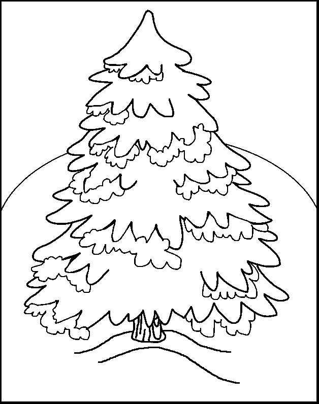 628x796 Christmas Tree Outlines