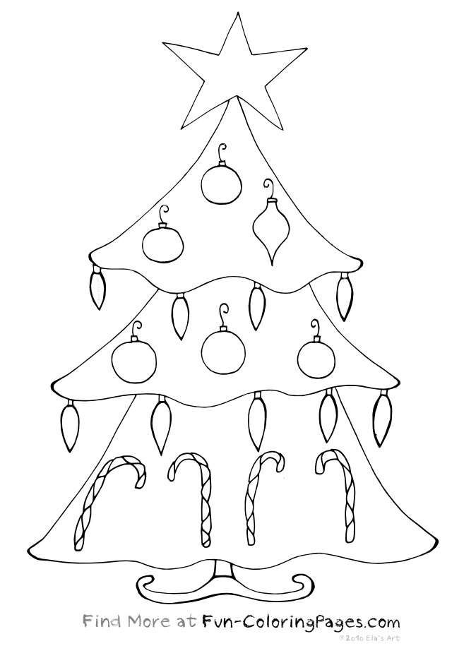 674x915 Christmas Fun Coloring Pages Simple Tree, Easy Christmas Coloring