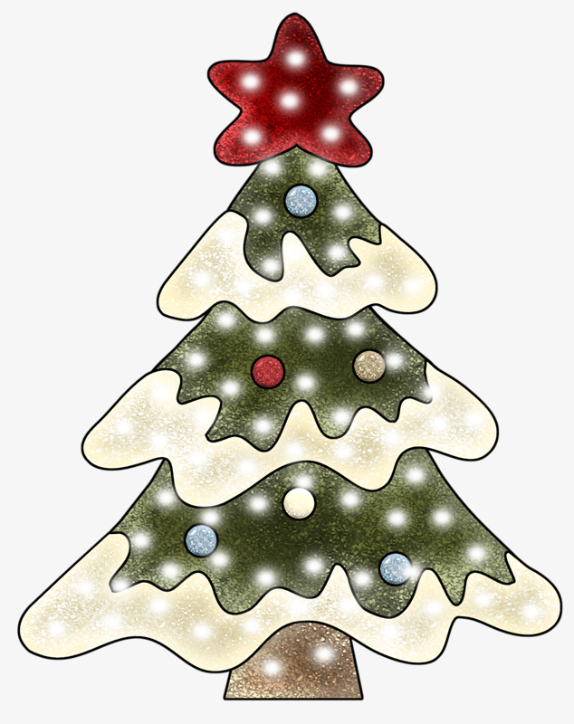 634x800 Christmas Tree Lights, Christmas Tree, Simple, Color Png Image
