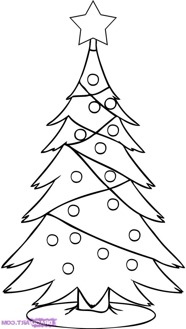 Christmas Tree Step By Step Drawing at GetDrawings | Free download