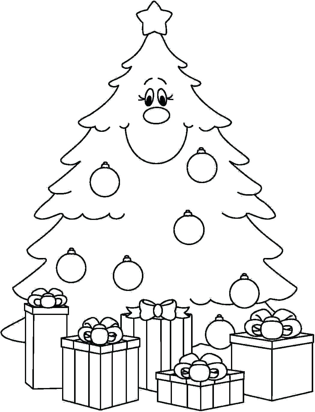 1050x1375 Coloring Xmas Tree Coloring Pages