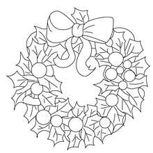 220x220 Christmas Garland Coloring Pages