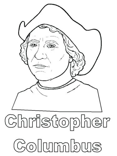 375x500 Coloring Pages ~ Christopher Columbus Coloring Pages Hat Page