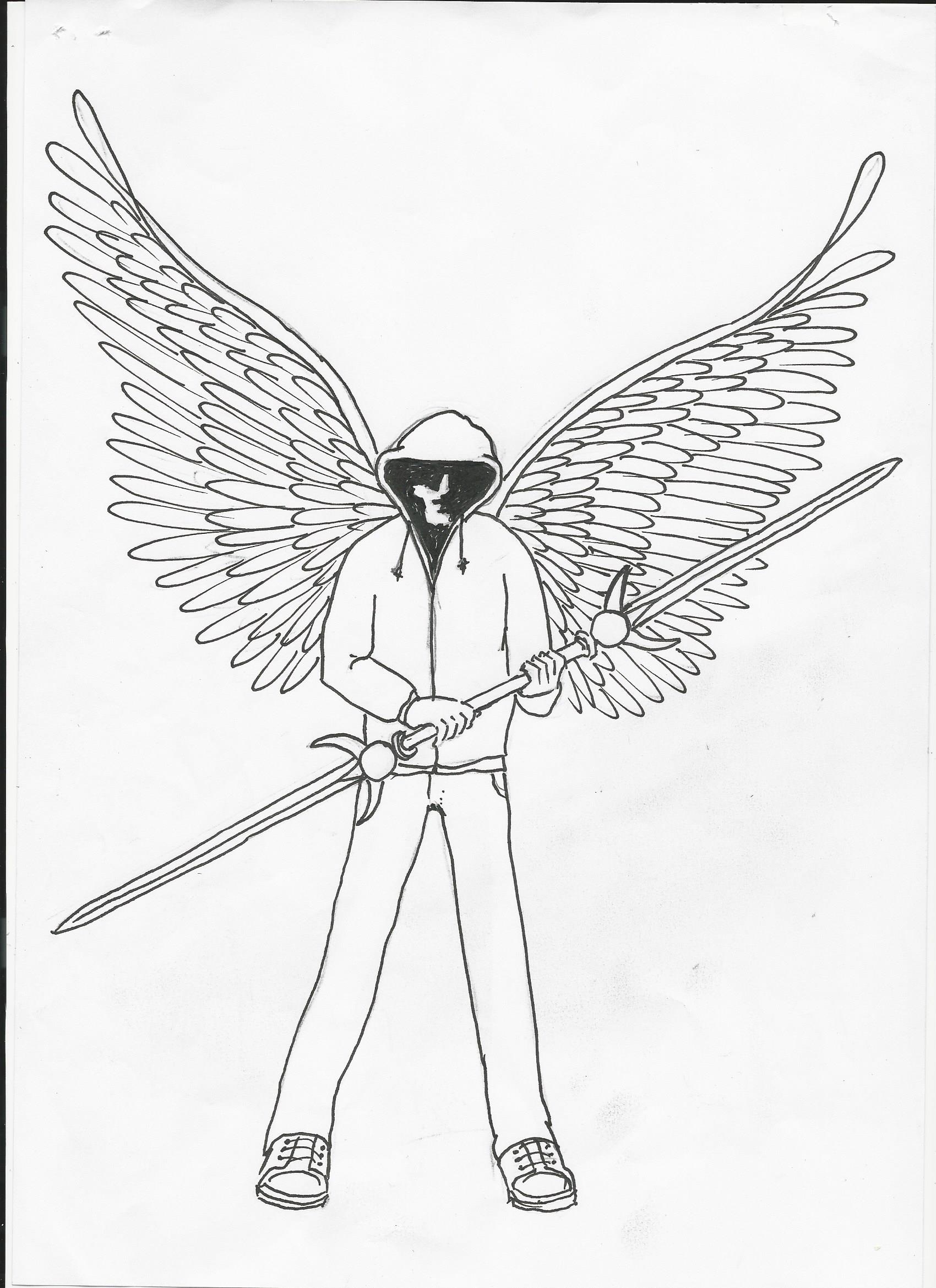 1700x2338 Line Drawing Used As A Template For A Stainless Steel Picture