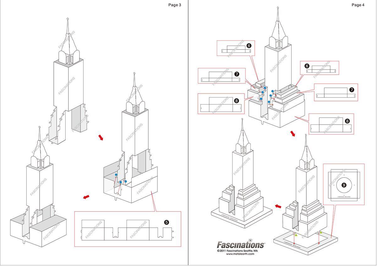 1200x848 Metal Earth Diy 3d Metal Model Kits. Metal Earth Chrysler Building