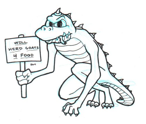 500x426 Chupacabra Doodle A Day