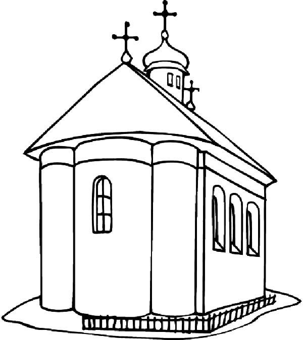 600x675 Church Coloring Pages Best Place To Color