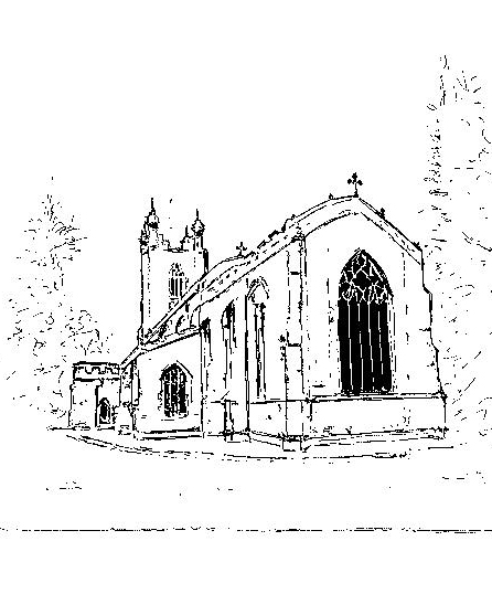 446x538 Cottenham Church Pen And Ink Drawing Grafton Art