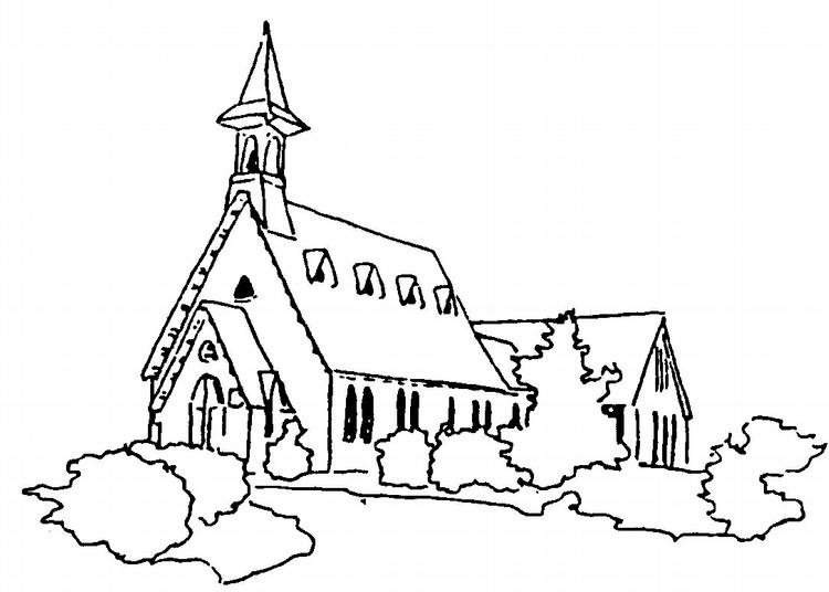 Church Drawing at GetDrawings | Free download