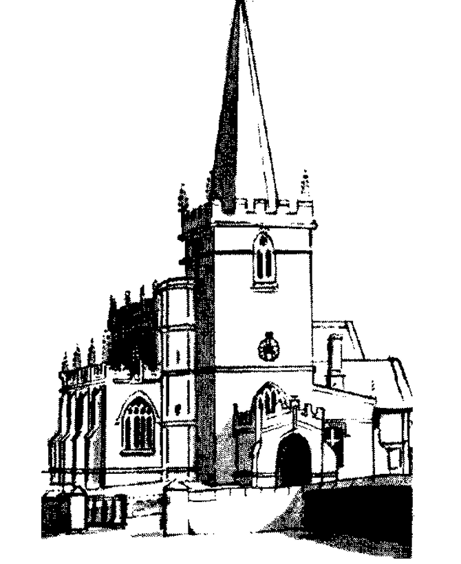 670x820 Church Coloring Page