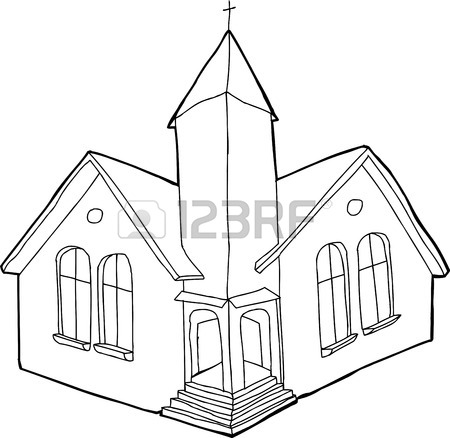 Church Outline Drawing at GetDrawings | Free download