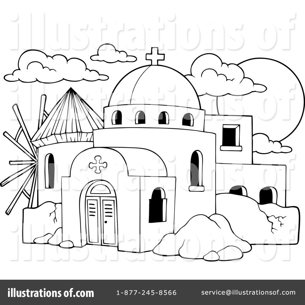 1024x1024 Greek Church Clipart