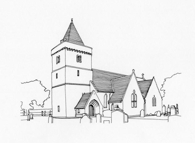 632x465 Aberlady Parish Church