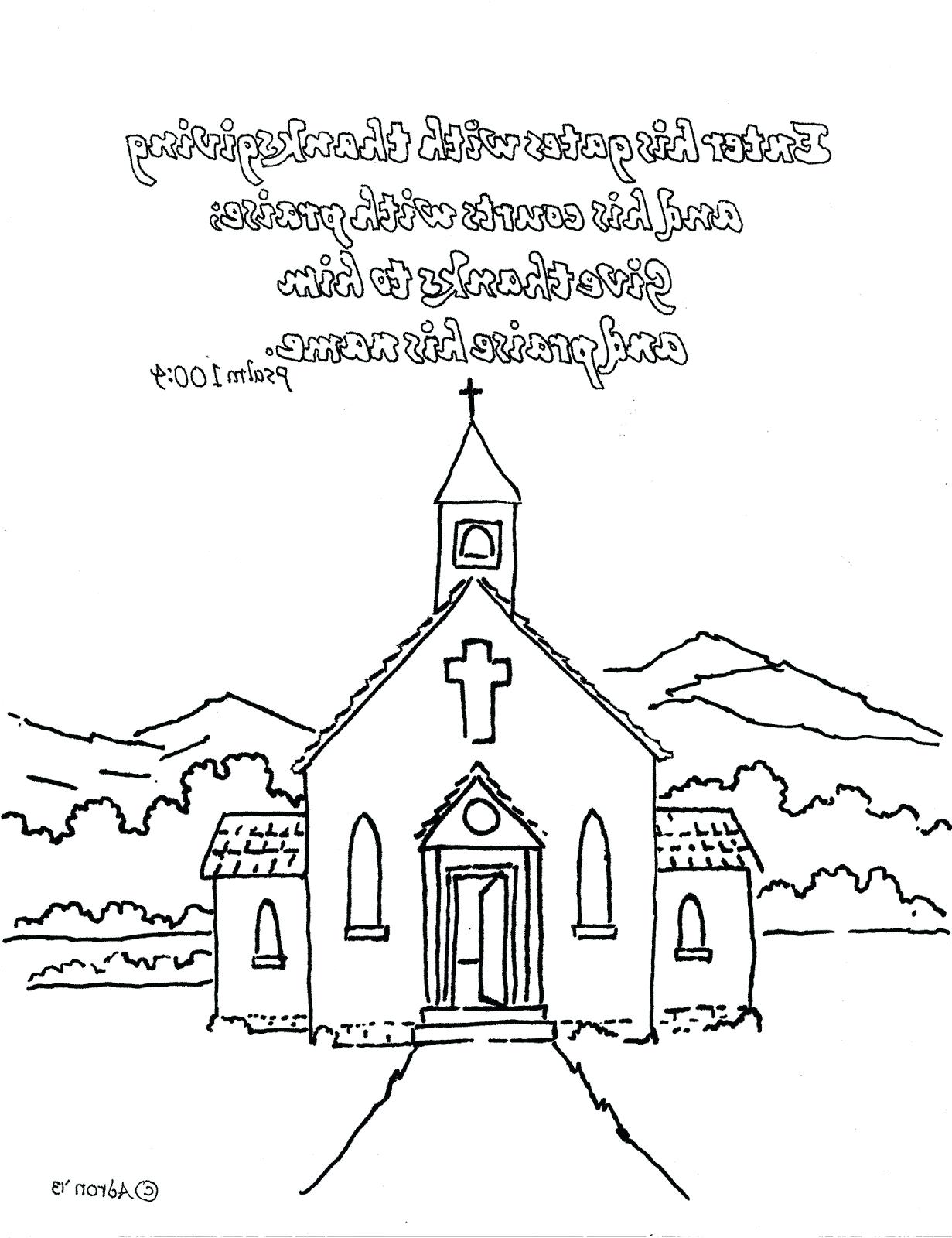 1231x1600 Coloring Church Coloring Pictures