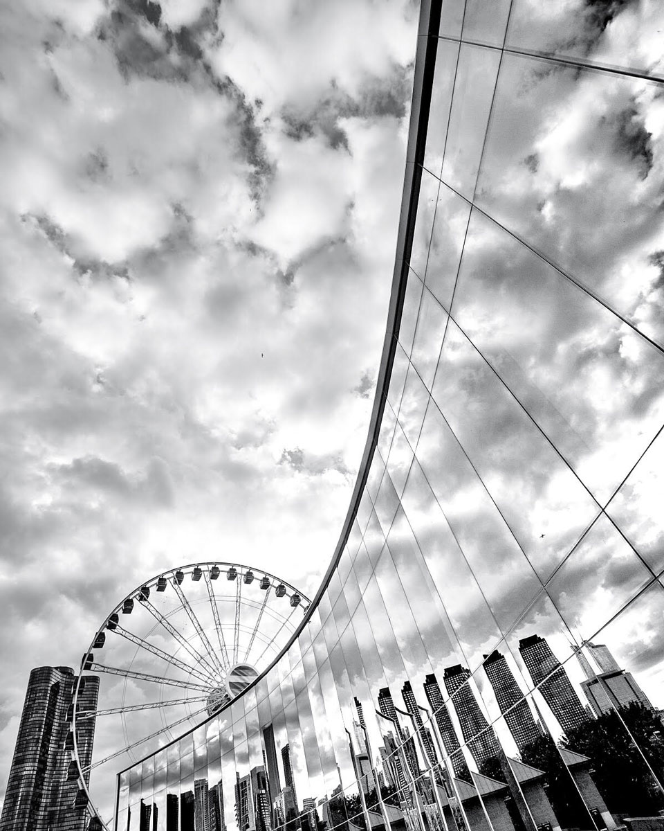 960x1200 Chicago In Black And White