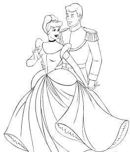 Cinderella And Prince Charming Drawing at GetDrawings | Free download