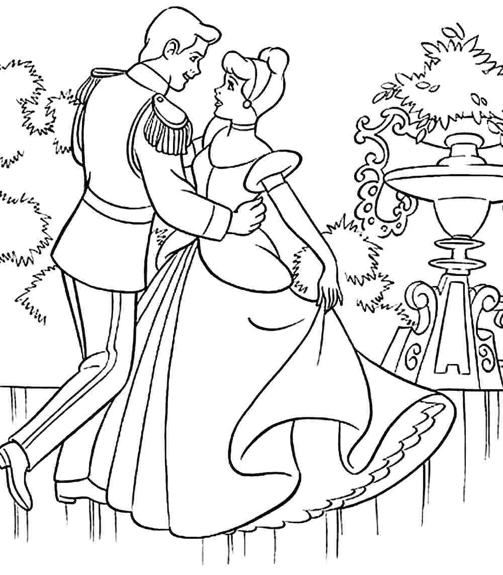 1000x1142 Coloring Princess Cinderella Coloring Pages Download. Princess