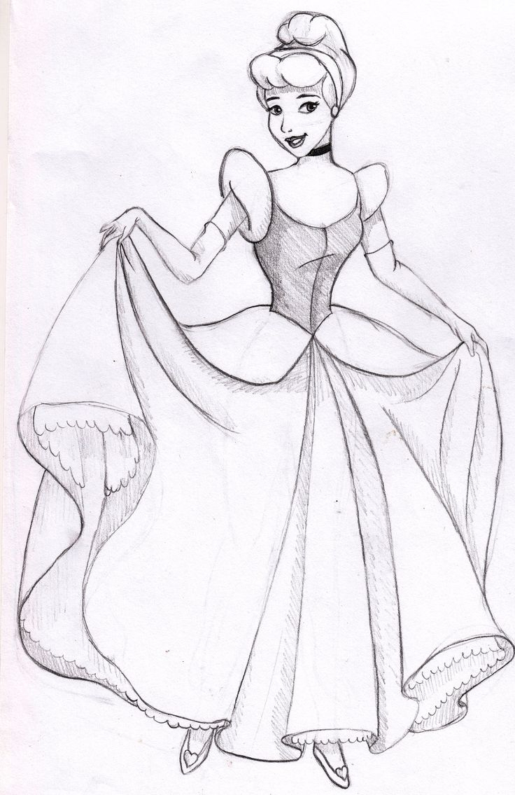 Cinderella Cartoon Drawing at GetDrawings | Free download